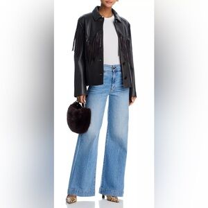 ASKK NY Brighton High Rise Wide Leg Jeans in Keel Over